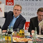 Jochen Ott und Martin Börschel auf der SPD-Pressekonferenz 26-04-2012