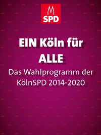Deckblatt Programm 2014 bis 2020 - EIN Köln für ALLE